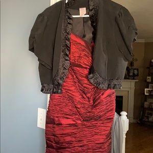 Dress sleeveless with jacket